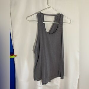 Athleta Gray Open Back tank top size M